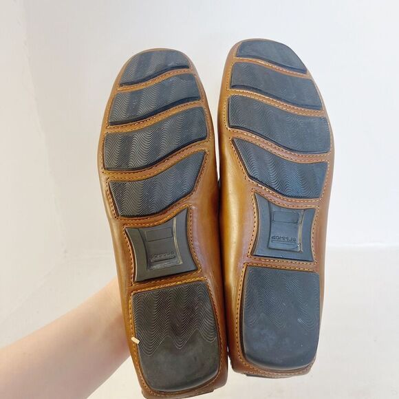 Di Bianco SPQR Brown Leather Driving Loafers Men\'s Size 9.5 Italian Leather main image 4